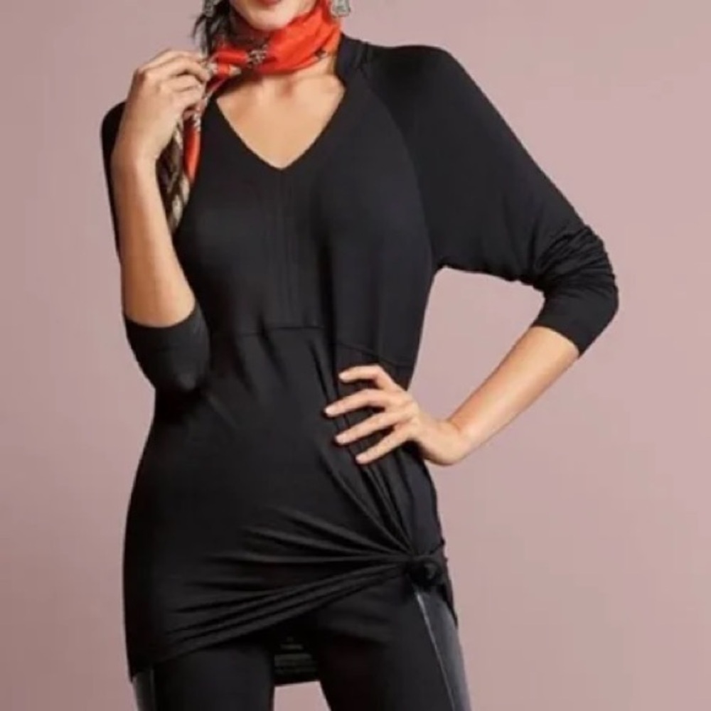 *CABI* Elegant Black Gala Tunic Top Size Medium